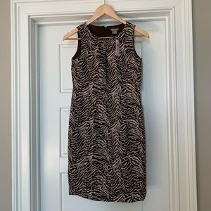Animal print Ann Taylor petite dress